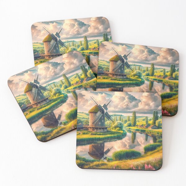 Item preview, Forgotten settlement by the river designed and sold by Undersea Ai Art.