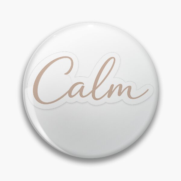 Item preview, Calm, a minimalist, zen and soothing sticker for relaxation and well-being designed and sold by DonaRoma.