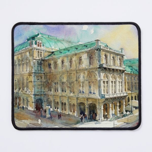 Item preview, Vienna State Opera House Watercolor designed and sold by caracatita75.