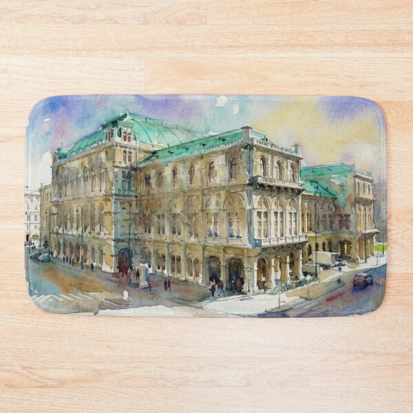 Item preview, Vienna State Opera House Watercolor designed and sold by caracatita75.