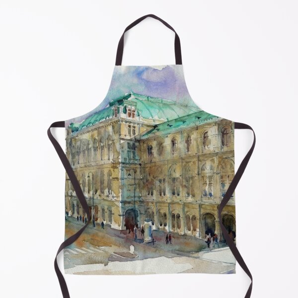 Item preview, Vienna State Opera House Watercolor designed and sold by caracatita75.