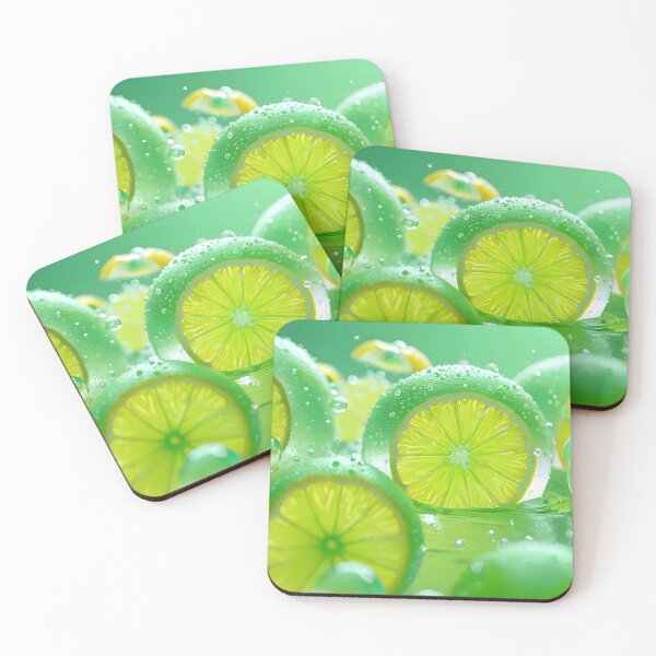 Item preview, Icy Cold Lime Slices with Frosty Rims designed and sold by CuteSlothWorld.