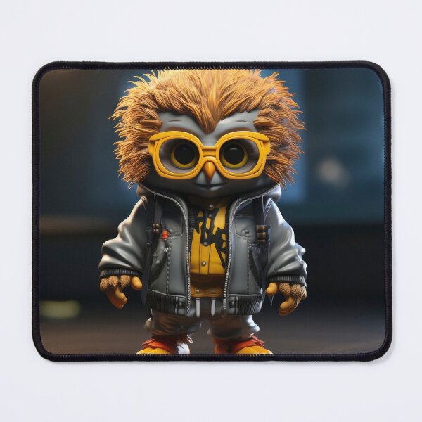 Item preview, Cool Urban Owl with Yellow Goggles designed and sold by The Dragon’s Ink.