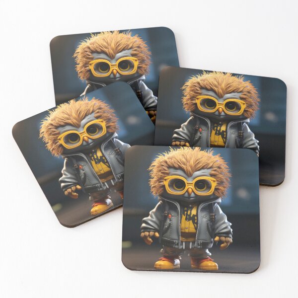Item preview, Cool Urban Owl with Yellow Goggles designed and sold by The Dragon’s Ink.