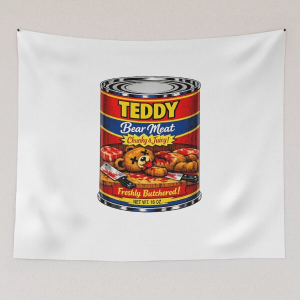 Item preview, Chunky and Juicy Teddy Bear meat canned and ready to eat. designed and sold by Gunnar Hermansen.