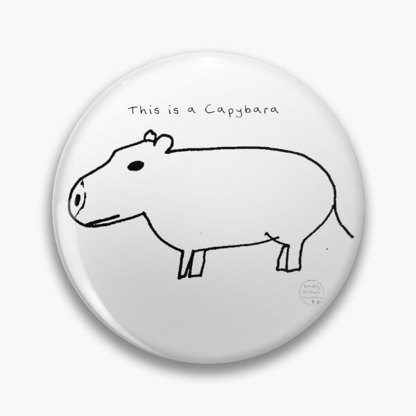 Item preview, This is a Capybara - Badly Drawn Animals designed and sold by Badly Drawn Animals.