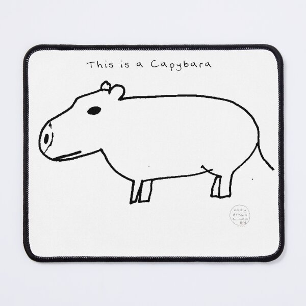 Item preview, This is a Capybara - Badly Drawn Animals designed and sold by Badly Drawn Animals.