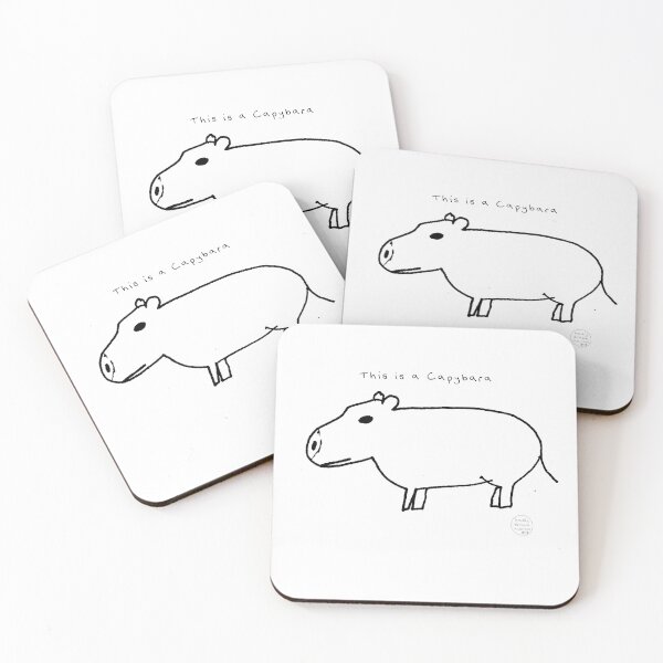 Item preview, This is a Capybara - Badly Drawn Animals designed and sold by Badly Drawn Animals.