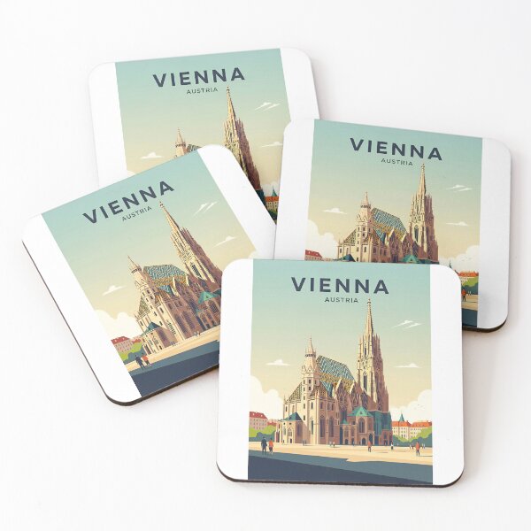 Item preview, Vienna Austria Travel Retro Emblem - Vintage Style Souvenir Design designed and sold by Timegraf.