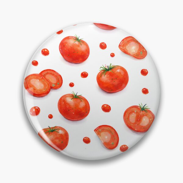 Item preview, Juicy Tomato Pattern – Fresh Watercolor Kitchen Vibes designed and sold by blankTeeShirt.