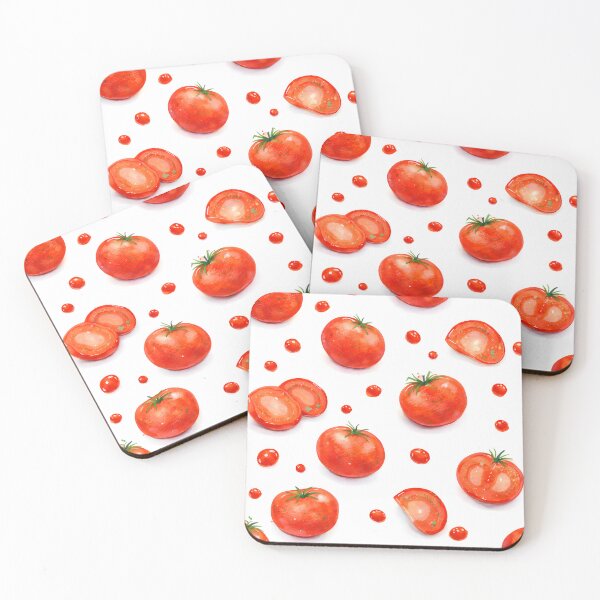 Item preview, Juicy Tomato Pattern – Fresh Watercolor Kitchen Vibes designed and sold by blankTeeShirt.