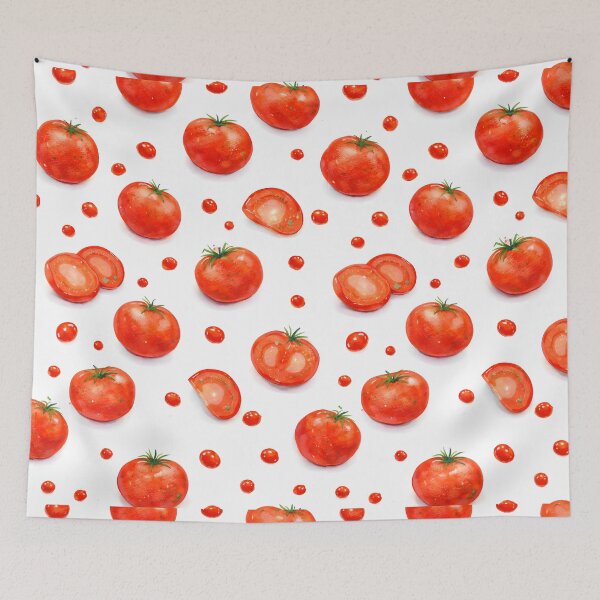 Item preview, Juicy Tomato Pattern – Fresh Watercolor Kitchen Vibes designed and sold by blankTeeShirt.