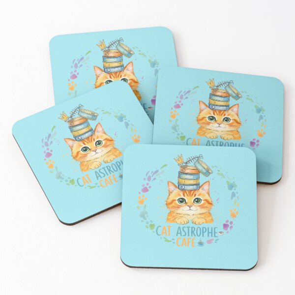 Item preview, Cat Astrophe Café Cute Kitten designed and sold by StickyDelights.