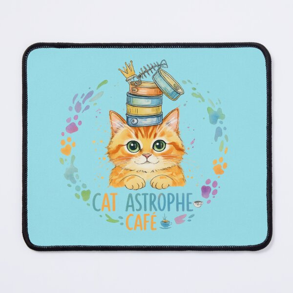Item preview, Cat Astrophe Café Cute Kitten designed and sold by StickyDelights.