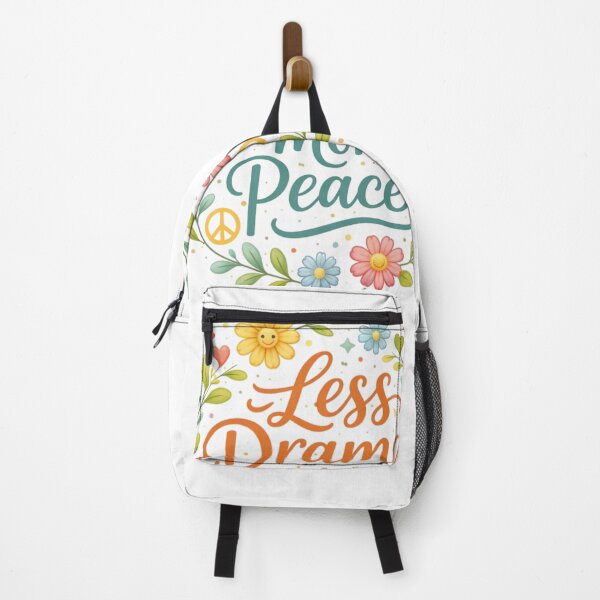 Item preview, Less Drama More Peace Typography Floral Design | Positive Quote Aesthetic designed and sold by Sanika arts .