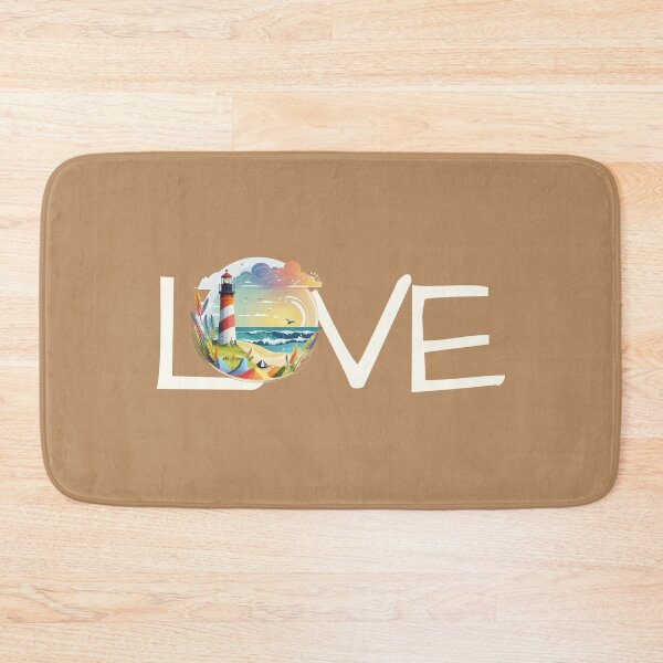 Item preview, Simply Love Lighthouse – Coastal Sunset Beach Illustration designed and sold by Teacuppupdesign.