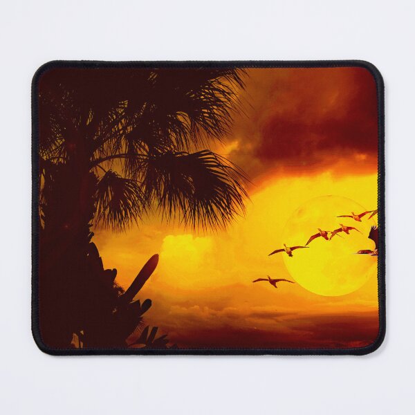 Item preview, Tropical Twilight, Cormorants Cross the Moon designed and sold by AMacGPhilly.