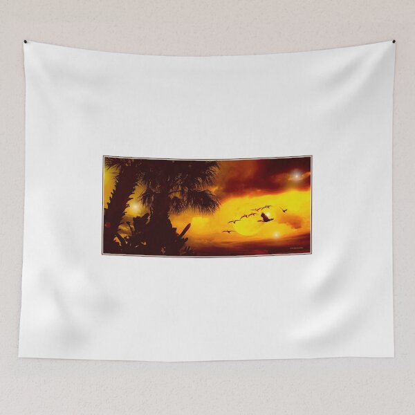Item preview, Tropical Twilight, Cormorants Cross the Moon designed and sold by AMacGPhilly.