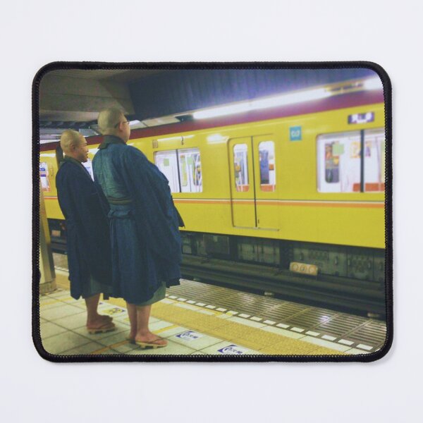 Item preview, Buddhist Monks Waiting for Train in Shibuya | Tokyo Street Photography | Tokyo Everyday Moments #11 designed and sold by kikunoT.