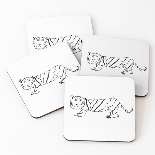 Item preview, Weird Tiger - Funny Badly Drawn Animals designed and sold by Badly Drawn Animals.