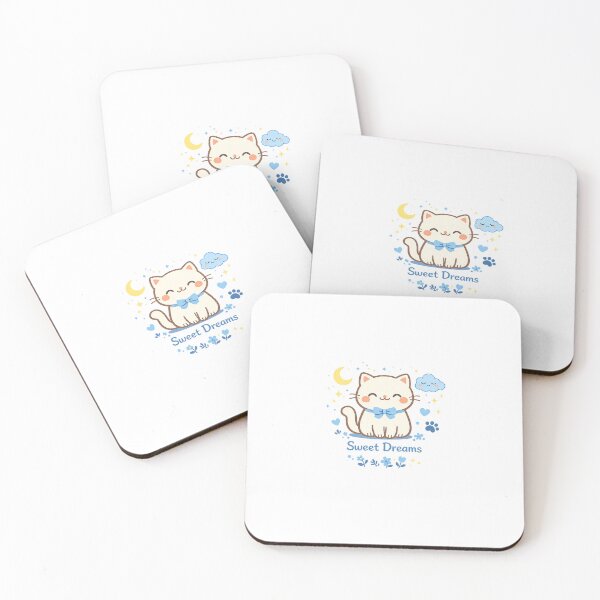 Item preview, Cute Sleeping Cat – Sweet Dreams Kawaii Aesthetic Design designed and sold by .onemoredesign..
