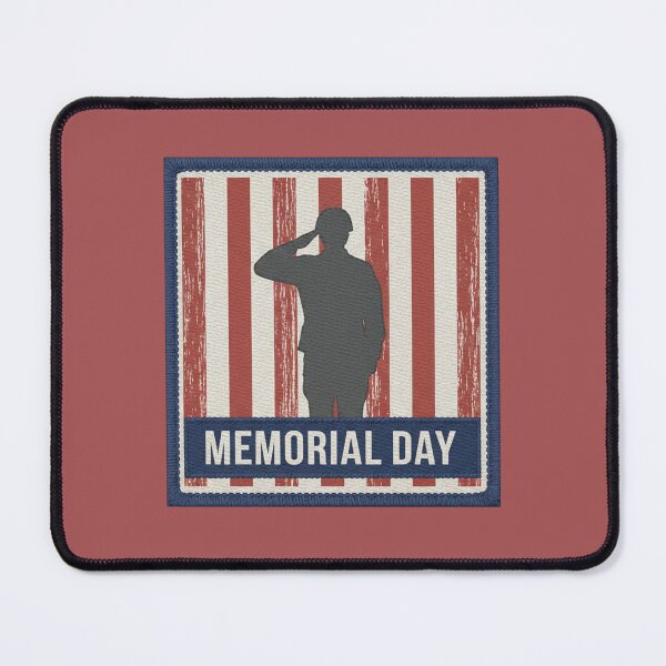 Item preview, Patriotic Memorial Day Salute - Distressed Americana Soldier Silhouette designed and sold by InkWeaveShop.