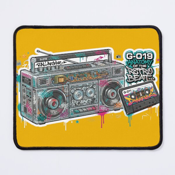 Item preview, G-019: Anatomy of the Retro Beat - RAL Archive (Boombox & Tape) designed and sold by RewindArtLab.