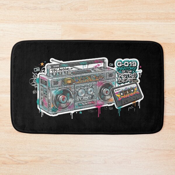 Item preview, G-019: Anatomy of the Retro Beat - RAL Archive (Boombox & Tape) designed and sold by RewindArtLab.