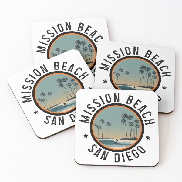 Item preview, Mission Beach - San Diego (with Black Lettering) designed and sold by VelvetRoom.