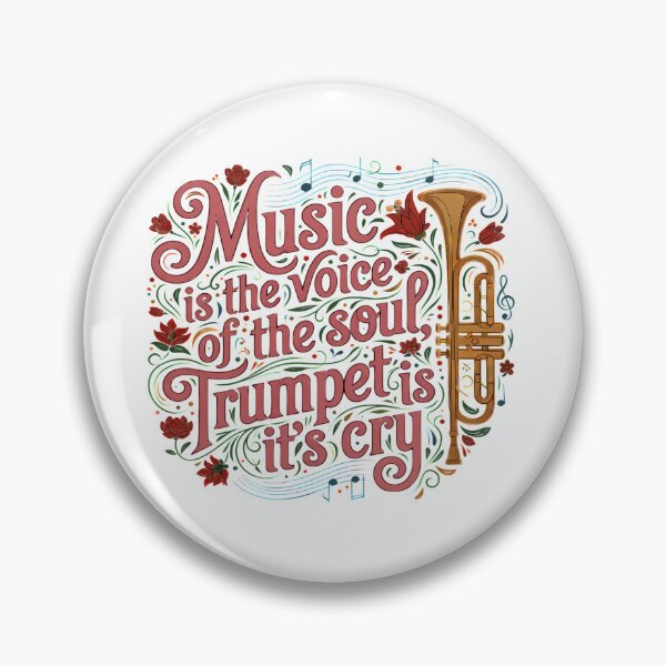Item preview, Music is Soul's Voice Trumpet is Cry - World Music Day Art Tribute Tytuł designed and sold by Art-Arcade6.