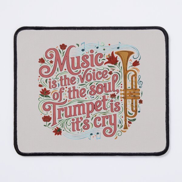 Item preview, Music is Soul's Voice Trumpet is Cry - World Music Day Art Tribute Tytuł designed and sold by Art-Arcade6.