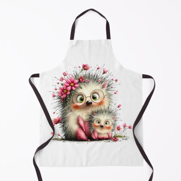 Artikelvorschau, Niedliches Blumenbild mit Igelmutter und -baby – Muttertag entworfen und verkauft von lojadpop.