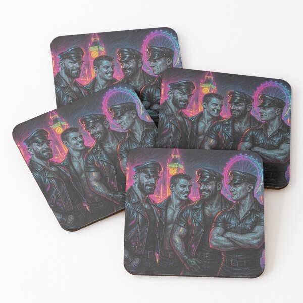 Item preview, London Leather Daddies Live On Colorsplash Sketch Gay Pride Art Design designed and sold by ItsAKinkThing.
