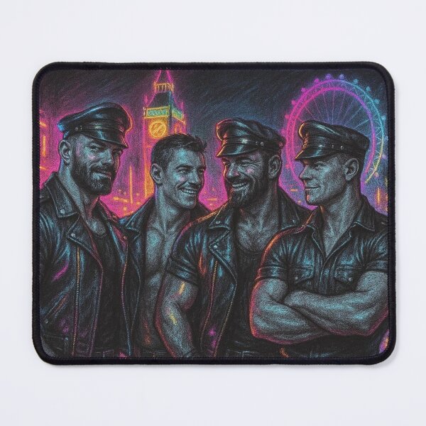 Item preview, London Leather Daddies Live On Colorsplash Sketch Gay Pride Art Design designed and sold by ItsAKinkThing.