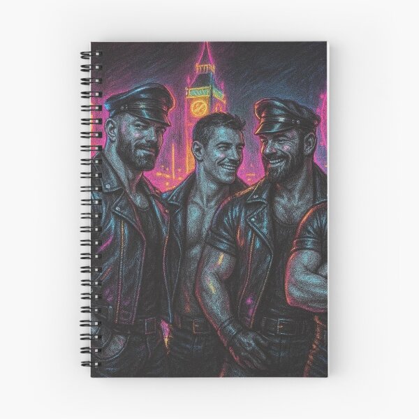 Item preview, London Leather Daddies Live On Colorsplash Sketch Gay Pride Art Design designed and sold by ItsAKinkThing.