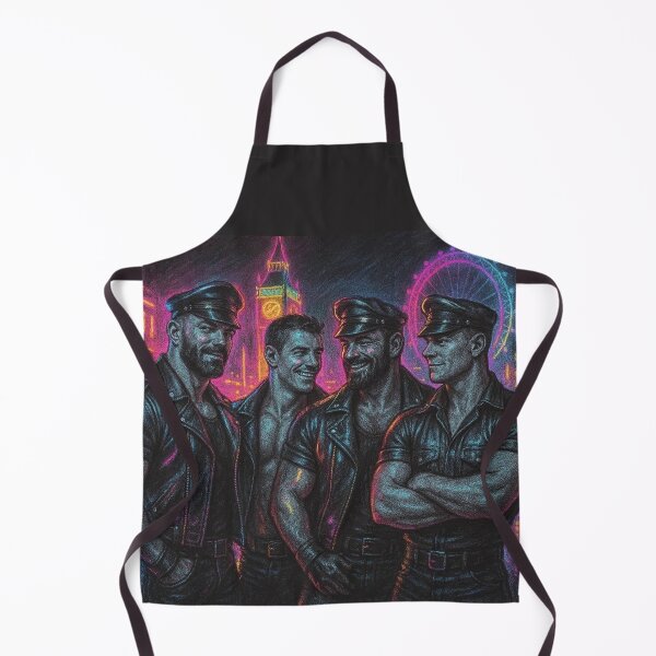 Item preview, London Leather Daddies Live On Colorsplash Sketch Gay Pride Art Design designed and sold by ItsAKinkThing.
