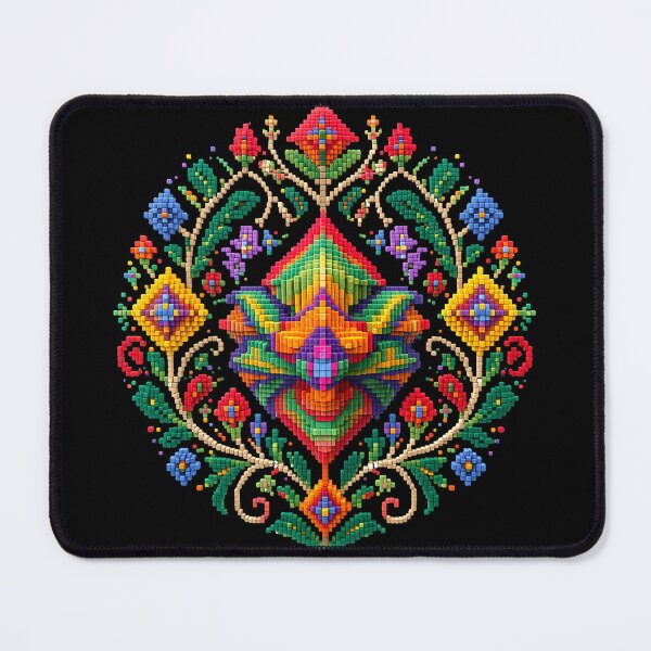 Item preview, Modern Persian Voxel Art Floral – Shah Abbasi Pattern designed and sold by Saba Beig.