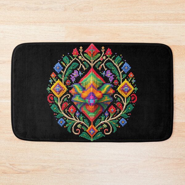 Item preview, Modern Persian Voxel Art Floral – Shah Abbasi Pattern designed and sold by Saba Beig.