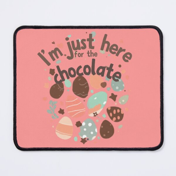 Item preview, I'm Just Here for the Chocolate Funny Easter Egg Design designed and sold by Crazyegg01.