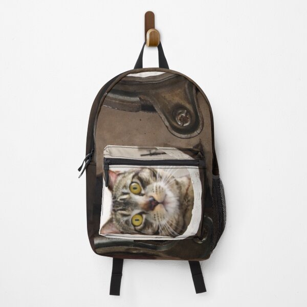 Item preview, Curious cat in a mechanical hatch designed and sold by donchago.
