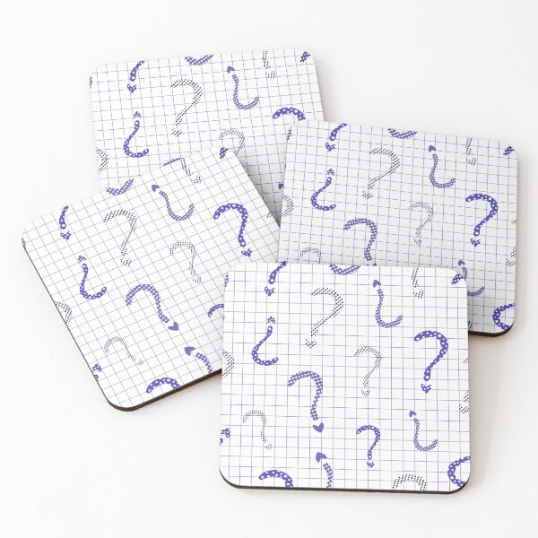 Item preview, Blue question mark seamless pattern designed and sold by OM-lova.