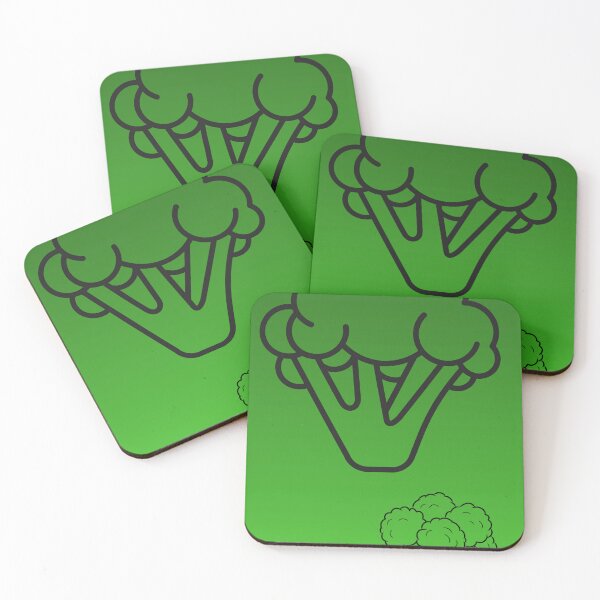 Item preview, Minimalist Broccoli Line Art on Green Gradient designed and sold by meri3465.