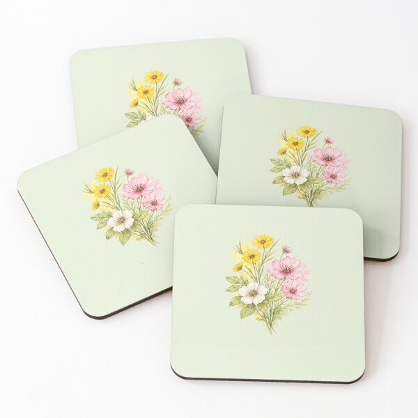 Item preview, Delicate Three-Flower Bouquet Illustration designed and sold by Verdaire.