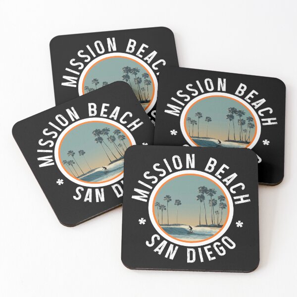 Item preview, Mission Beach - San Diego (with White Lettering) designed and sold by VelvetRoom.