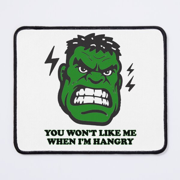 Item preview, You Won’t Like Me When I’m Hangry – Superhero Appetite Warning Tee designed and sold by Ignorant-Artist.