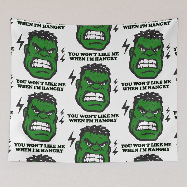 Item preview, You Won’t Like Me When I’m Hangry – Superhero Appetite Warning Tee designed and sold by Ignorant-Artist.