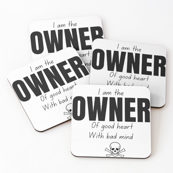 Item preview, I Am The Owner Strong Mindset Quote Design designed and sold by PrataeAesthetics.