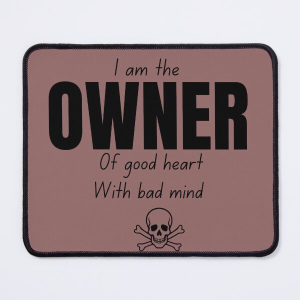 Item preview, I Am The Owner Strong Mindset Quote Design designed and sold by PrataeAesthetics.