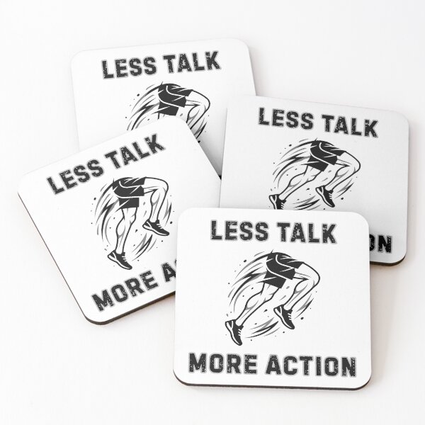 Item preview, Less Talk More Action Running Runner Motivation designed and sold by canidra-designs.