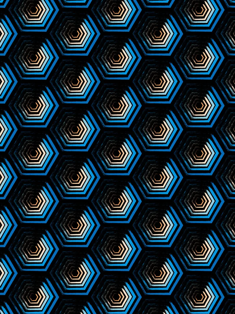 Thumbnail 4 of 4, iPhone Case, Hexagonal Pattern designed and sold by PatternDesign01.